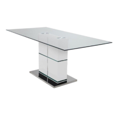 MESA DE COMEDOR VANITY BLANCA 1.60 m x 0.90 cm