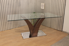 Mesa Stylish madera oscura - Decototale mayorista de muebles