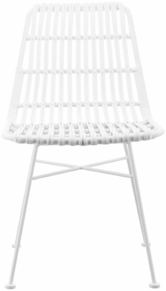 Silla Nairobi Rattan Blanca