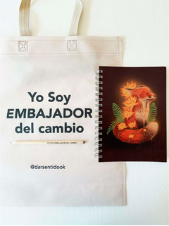 EcoKit Artistas con Sentido Cuaderno +Bolsa + Lápiz Plantable