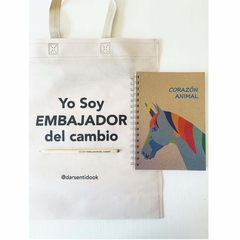 Imagen de EcoKit Artistas con Sentido Cuaderno +Bolsa + Lápiz Plantable