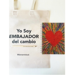 EcoKit Artistas con Sentido Cuaderno +Bolsa + Lápiz Plantable