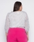 BLUSA PLUS SIZE 3/4 CACHECOEUR CHIFFON - loja online