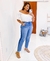 CALÇA PLUS SIZE JEANS CONFORT DETALHE LATERAL