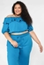 BLUSA PLUS SIZE OMBRO A OMBRO COM BABADO na internet