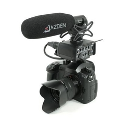 AZDEN - Micrófono de cine compacto profesional con salida XLR Pigtail