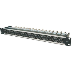 Canare Video Patch Panel 24DVS - 1RU Video Patchbay w/24 Straight Through