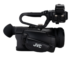 JVC | GY-HM250E | Camcorder compacta de mano 4K con streaming en directo, SDI y gráficos broadcast en internet