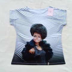 BLUSA KEN E BARBIE NEGRA ESTILOSA FESTA KI FAMILIA - comprar online