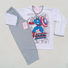 Pijama Capitão América calça e manga