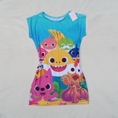 kit familia baby shark familia tubarao mãe filho filha festa blusa vestido na internet