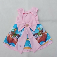 Vestido Arca de Noé Perolas Infantil Festa Luxo Luxinho Rosa e Candy color - comprar online