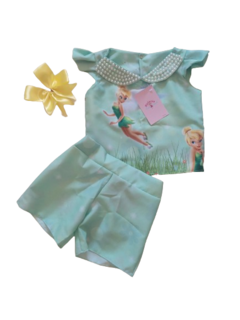 Conjunto Tinker Bell Sininho peter Pan infantil festa