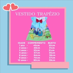 vestido trapezio Barbie infantil - comprar online