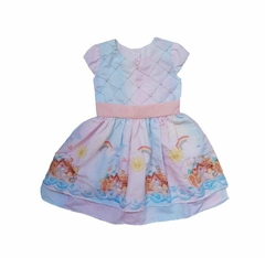 Vestido Arca de Noé Perolas Infantil Festa Luxo Luxinho Rosa e Candy color na internet