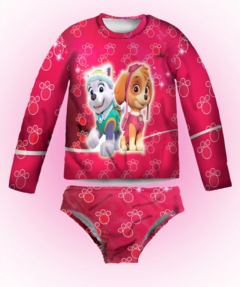 Biquíni com Blusa proteção UV Skye Everest infantil Patrulha Canina - comprar online