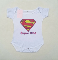 body super filho dia - super filha - dos papai menino mesversario infantil