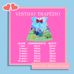 vestido skye e everest patrulha canina - trapezio festa infantil - Hadassa Moda Infantil