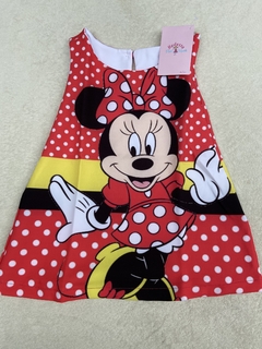 Vestido minnie Minie Vermelha Trapezio Festa minie infantil