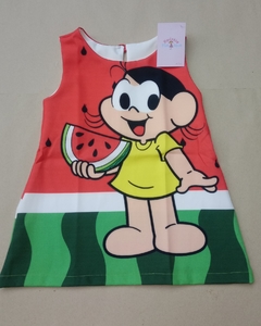 Vestido Magali Trapezio - Turma da Mônica Festa infantil