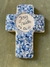 Cruz de cerámica "Jesús cuida mi casa"