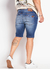 BERMUDA JEAN BROSS MATIZADA CON ROTURAS - Bross Mayorista