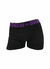 BOXER BROSS ELASTICO NEGRO LETRA VIOLETA - comprar online