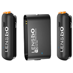 LensGo 318C Mini - Sistema de microfone sem fio de canal duplo LensGo 318C Mini 2,4 GHz - comprar online