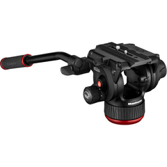 Tripé Manfrotto MVK504XTWINGA - Cabeça de Vídeo Fluida 504X e tripé de perna dupla de alumínio GS c/ Estrela de Piso