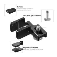 Imagem do Smallrig 1822 - HDMI Cable Clamp para Câmeras Mirrorless Sony e Panasonic