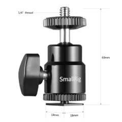 Smallrig 2059 (2 unidades) - Ballhead com "hot shoe" e parafuso rosca 1/4" na internet