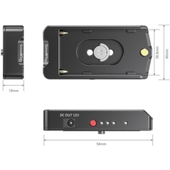 Plate Adaptador SmallRig EB2504 Bateria NP-F para Cages e Câmeras - Filmtech Equipamentos