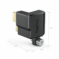 SmallRig AAA2700 - Adaptador de ângulo reto de cabo HDMI e UCB-C p/ BMPCC 4K