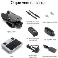 Drone DJI Mavic 3 Pro + DJI RC (controle com tela ) - comprar online