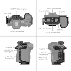 Imagem do SmallRig 4161 Camera Cage “Black Mamba” p/ Canon EOS R6 Mark II