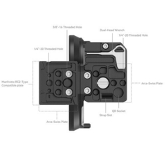 Smallrig 4300 - Kit p/ rotação Horizontal x Vertical p/ câmeras Canon Series R - loja online