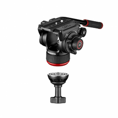 Tripé Manfrotto MVK504XTWINGA - Cabeça de Vídeo Fluida 504X e tripé de perna dupla de alumínio GS c/ Estrela de Piso