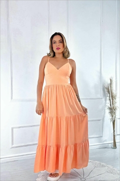 VESTIDO MIDI ALÇA DECOTE - comprar online