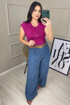 CALÇA WIDE LEG JEANS