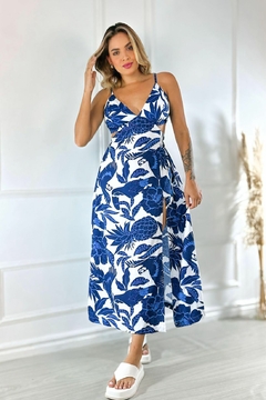 VESTIDO MIDI FENDA ALÇA