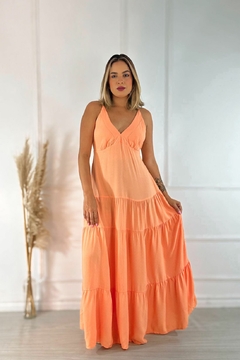 VESTIDO LONGO ALÇA COSTAS