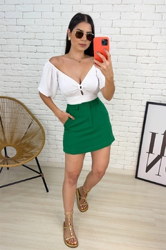 CROPPED DUNA DECOTE - HELLO, MARIA!  Lojas de Roupa Feminina - Blusas - Camisas - Shorts - T-Shirts - Saias - Vestidos - Calças - Hellomaria - Aproveite pra Economizar E Garantir os Looks que São Tendência da Moda. Corre pro Site. As Últimas Novidades da Moda Feminina. Acesse 