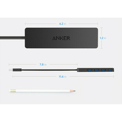 Imagen de Hub Anker ultra slim USB 3.0 - 4 Puertos