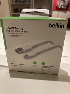 Cable Belkin USB-A a USB-C compatible con iPhone 15 y CarPlay - 2 metros - comprar online