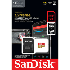 Memoria microSDXC SanDisk 256GB Extreme V30 UHS-I U3 - comprar online