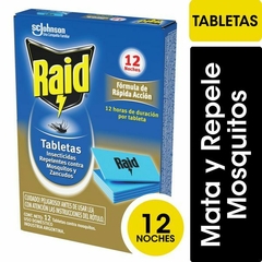 Raid Tableta para Mosquitos Larga Duración x 12u.