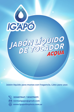 Jabon Liquido de Tocador Acqua 5 lts