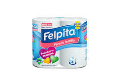 Papel higienico Felpita 30mts x 4 unidades