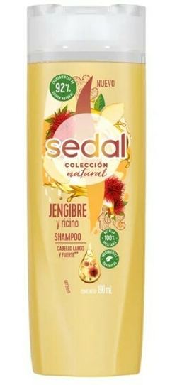 Shampoo Sedal jengibre y ricino 340 ml