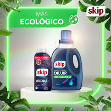 Jabon liquido de ropa Skip p/ diluir 500ml + botella 3lts